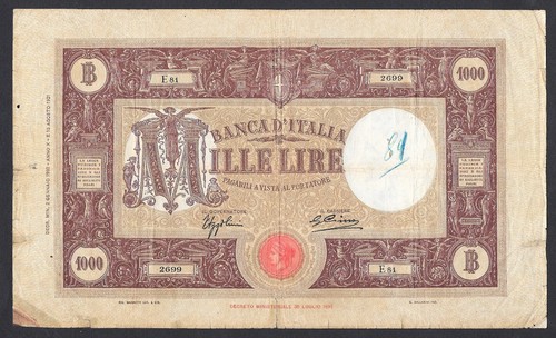 Italia banconota lire - -,
