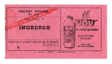 HOCKEY  NOVARA  BIGLIETTO