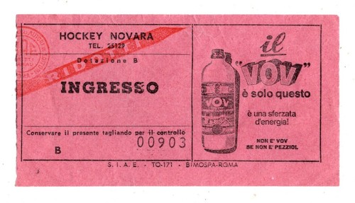 Hockey novara biglietto - ,