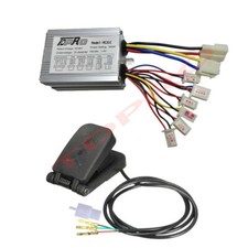 Unità Regolatore Velocità Spazzola 36V 500w + 1x Acceleratore Pedale per Go Kart ATV Scooter