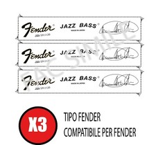 3 DECAL TIPO FENDER JAZZ