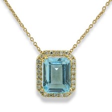 Collana/Collier Topazio Blu