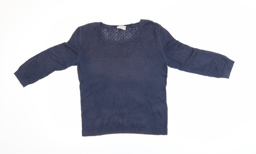 Blusa jersey blu donna - blusa,