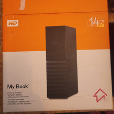 Western Digital My Book 14TB, 3,5" Disco Rigido Esterno (WDBBGB0140HBK-EESN)