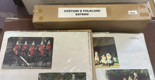 COSTUMI E FOLKLORE ESTERO  CENTINAIA CARTOLINE E FOTO  SU ELEGANTI FOGLI MOBILI
