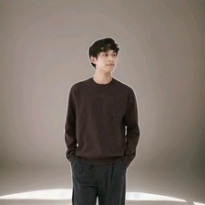 Maglione girocollo a costine