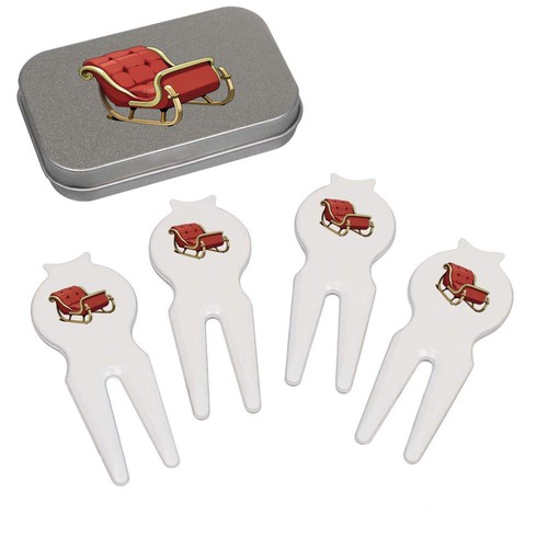 Santa sleigh golf divot - 'santa's,