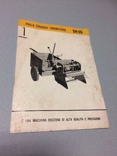 DEPLIANT OPUSCOLO ROLBA SARCHIATRICE PIALLA STRADALE SH 65 SVIZZERA  ANNI "60"