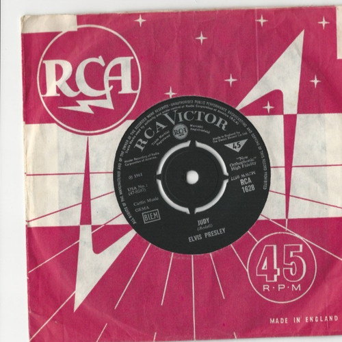 Elvis presley judy rpm 7 - 45,