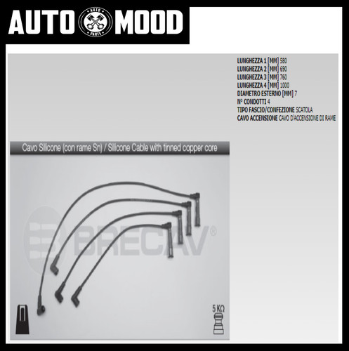 Kit cavi candele alfa 145 - kit,