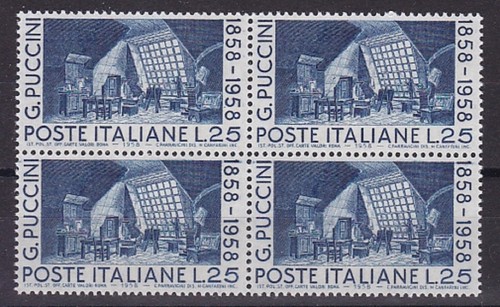 Italia 1958 quartina - italia,