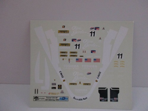 Bbr decal ferrari 333 - decal, sp