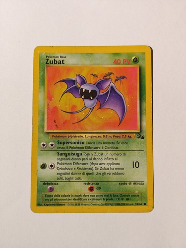Carta pokemon zubat - pokemon, (serie