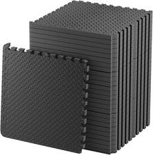 TAPPETO GOMMATO FITNESS 60 X 60 CM AD INCASTRO PUZZLE PAVIMENTO PALESTRA MATERAS