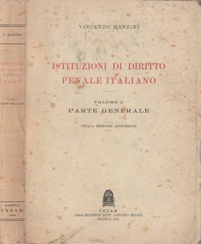 Istituzioni diritto penale - istituzioni, di