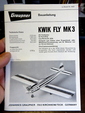 GRAUPNER KWIK FLY MK3 - ISTRUZIONI PER LA COSTRUZIONE / BAUANLEITUNG