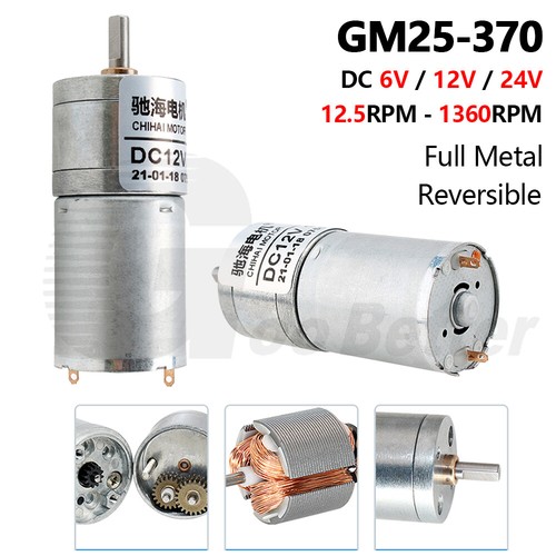 Gm25 370 motoriduttore 6v - gm25-370, dc