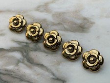 Lot Chanel Camellia Buttons Vintage
