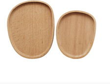 Pebble piatto legno rotondo - legno,