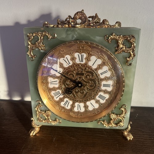 Imhof vintage clock - vintage, mantle
