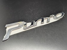 FIAT PUNTO LOGO SIGLA EMBLEMA FREGIO STEMMA SCRITTA BADGE TARGA TARGHETTA NOME