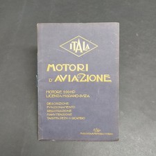 Libretto funzionamento, manutenzione e ricambi Motori d'aviazione Itala
