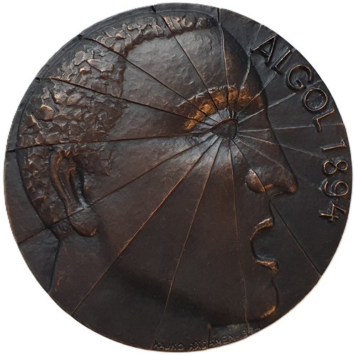 Grande medaglia arte bronzo