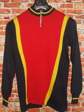 EROICA MAGLIA SHIRT MAILLOT BICI CICLISMO VINTAGE 70'S SANTINI 80% LANA