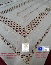 Centri lino ricamo a mano