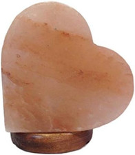 Lampada Di Sale Dell'Himalaya a Cuore Compresa Di Cavo E Lampadina
