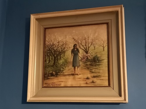 Dipinto olio epoca - a, d'