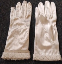 Guanti da sposa con perline
