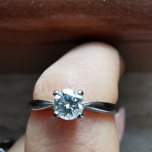 Solitario con diamante ct - solitario, 0.33