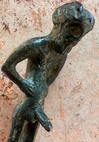 Statuette priapus bronze - priapus,