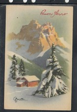 Cartolina Buon Anno Montagna