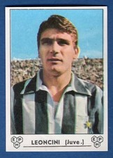 FIGURINA CALCIATORI PANINI 1964/65 - RECUPERO - LEONCINI - JUVENTUS