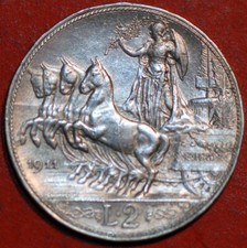 1911 Italia 2 Lire Vittorio