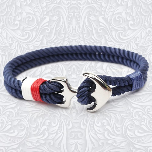 Corda uomo bracciale - bracciale, ancora