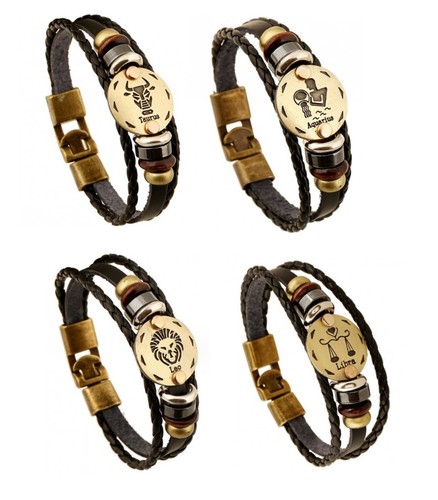 Bracciale pelle segno - in,