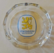 Posacenere in vetro vintage Birra Lowenbrau