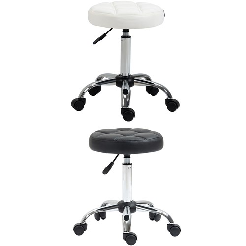 Homcom sgabello con ruote - con,