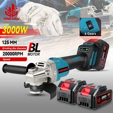 Smerigliatrice angolare a batteria brushless 125mm 6 velocità Rettificatrice 