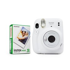 Fuji Instax Mini 11 ICE-WHITE fotocamera bianca con pellicola