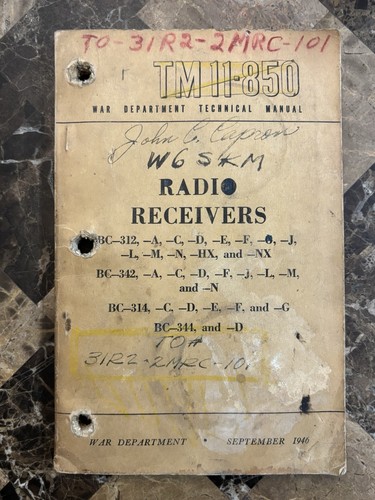 Radio receivers 850 - 11-850, war