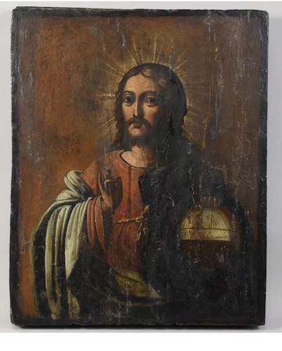 Antica icona dipinta su - 🌈,