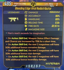 PS4/PS5 Borderlands 3 2 Best Modded Arma - Pacchetto 5 Modded Infinity Pistol GRATIS