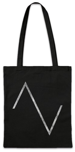 Wave sawtooth borsa tessuto - wave, in