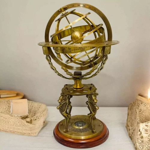 Sfera armillare ottone