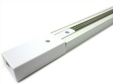 BINARIO 1MT ELETTRIFICATO 2 POLI RINFORZATO MONOFASE BIANCO universo pista-b bin