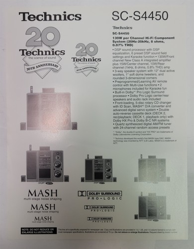 1990 technics s4450 hi - 1990's, hi-fi